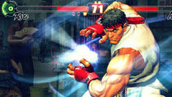 Camera angle change during Ultra Combo by Ryu in 'Street Fighter IV'