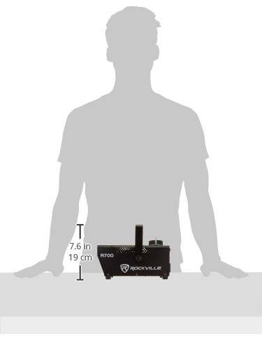 Rockville R700 Fog/Smoke Machine w/ Remote Quick Heatup, Thick Fog!