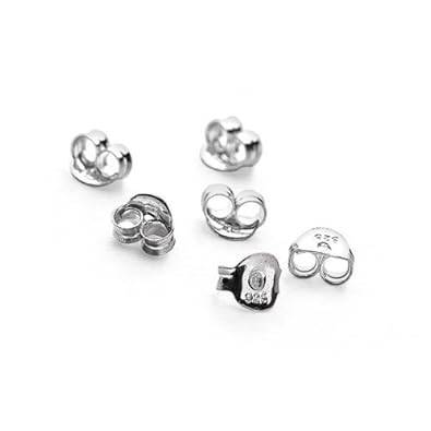 Pack of 20 Sterling Silver Butterfly Ear Earring Stud Backs (925 Stamped)