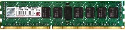 Transcend 8Gb Ddr3 1333 Reg. Dimm Cl9 2Rx8 Lv . 8 Gb (1 X 8 Gb) . Ddr3 Sdram . 1333 Mhz Ddr3. 1333/Pc3. 10600 . Ecc . Registered . 240. Pin . Dimm &quot;Product Type: Memory/Ram Modules&quot;