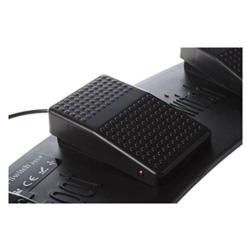 iKKEGOL PC USB Triple Foot Switch Keyboard Mouse Control Action 3 Three Pedal HID for Game PC..