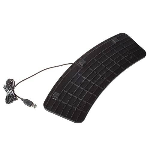 iKKEGOL PC USB Triple Foot Switch Keyboard Mouse Control Action 3 Three Pedal HID for Game PC..