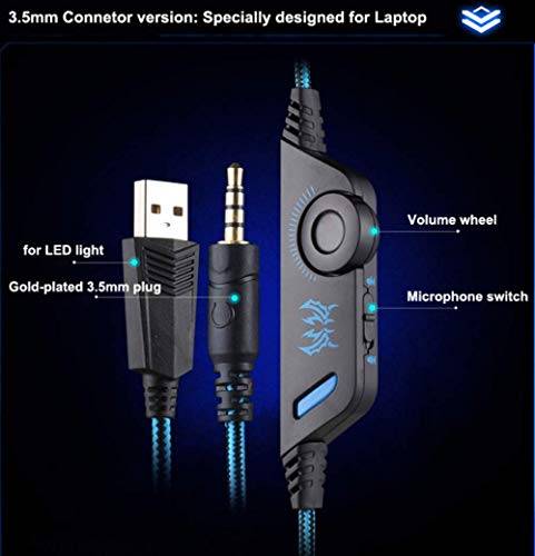 Gaming Headset for Playstation PS4 3.5mm FORTNITE Headphone for PS4, PC, Xbox One Controller ..