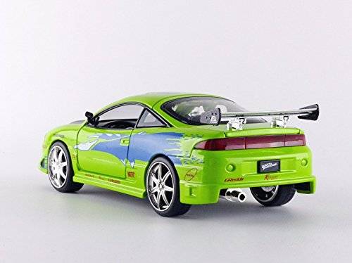Jada Toys 97603 Fast & Furious 1: 24 Diecast Vehicle - Brian's Mitsubishi Eclipse, Green