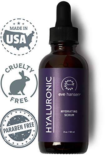 Eve Hansen Hyaluronic Acid Serum (2 oz) | Ultimate Hydrating Serum, Face Moisturizer, Wr..