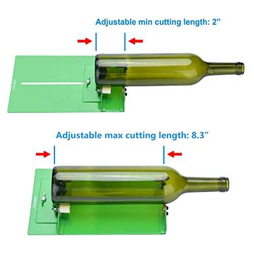 AGPtek Glass Bottle Cutter, Long Bottle Cutter DIY Cutting Machine Wine Bottles and Beer Bottles Cu