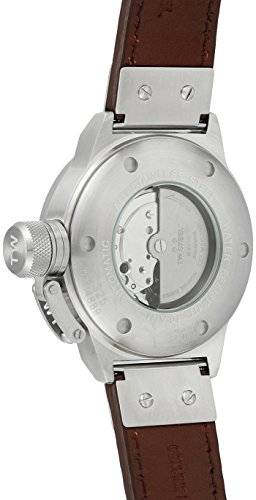 TW Steel Men's CS25 Stainless Steel Watch with Brown Leather Band