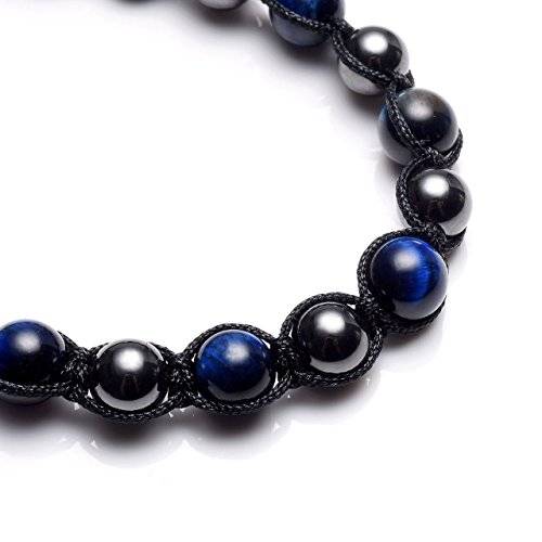 Top Plaza Natural Tiger Eye Stone Magnetic Hematite Healing Therapy Beads Lava Stone Aromatherapy E