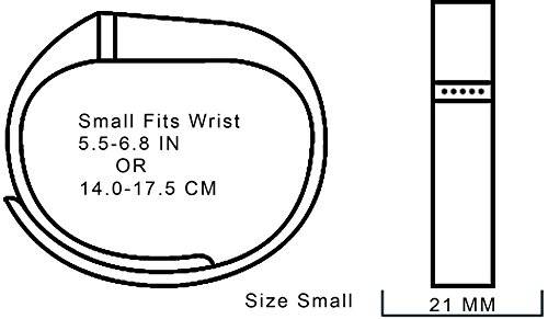 Fitbit Flex Band, Replacement Bands for the Fitbit Flex, with Extra Security Clasp. Large & Small.