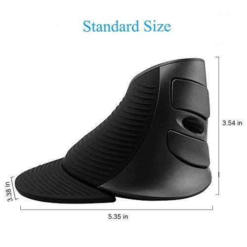 Delux Ergonomic Mouse, Wireless Vertical Mouse, 2.4G Optical Ergonomic Vertical Mouse 600/100..