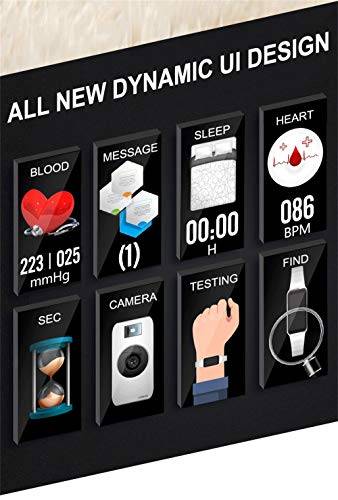Easytoy Smartwatches, Womens HD Screen Blood Pressure/Heart Rate Monitor Smart Bracelet Watch..