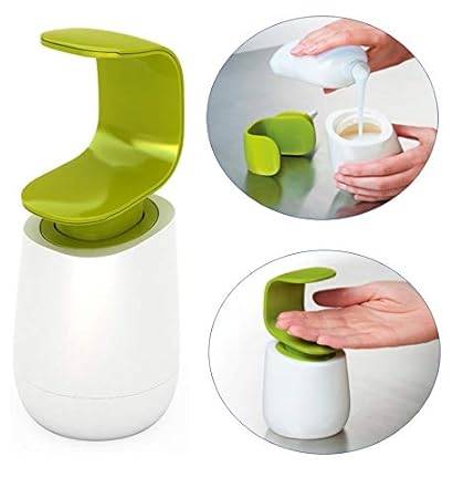 Lukzer Refillable C-Shaped Liquid Soap Dispenser Bottle for ...