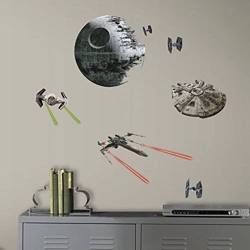 RoomMates RMK3012SCS Star Wars EP VII Spaceships P&S Wall Decals, 20 Count