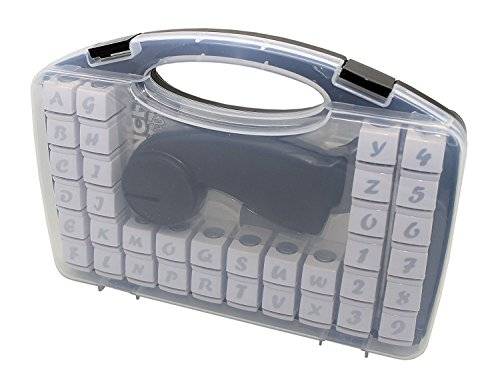 Cassette Craft Punch Alphabet+number Set 36 Piece with Handle for Paper Crafting