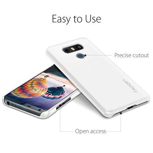 Spigen Thin Fit LG G6 Case with Premium Matte Finish Coating and QNMP Compatible for LG G6 (2017) -