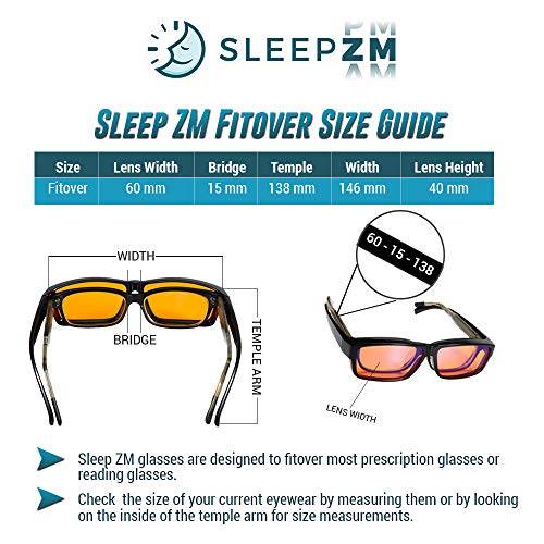Sleep ZM FITOVER BLUE LIGHT BLOCKING GLASSES - COMPUTER GAMING GLASSES - SLEEP BETTER - Stop ..
