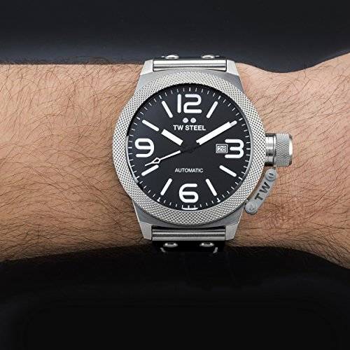 TW Steel Men's CS6 Analog Display Black Watch