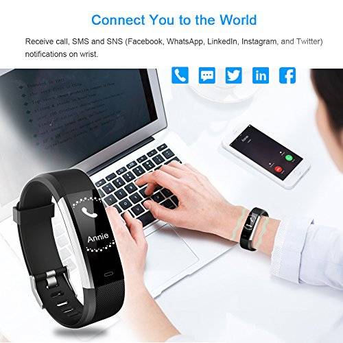 Fitness Tracker HR, Letscom Activity Tracker with Heart Rate Monitor Watch, IP67 Waterproof Smart W