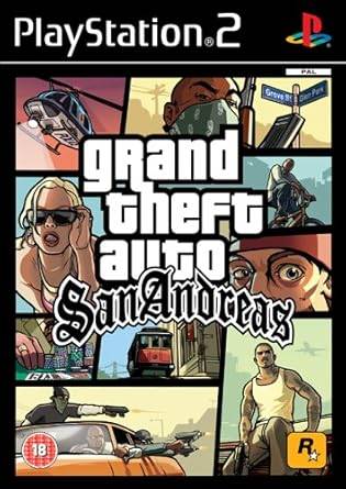 Grand Theft Auto San Andreas PS2  Game in good condition : In Stock (swadocop)