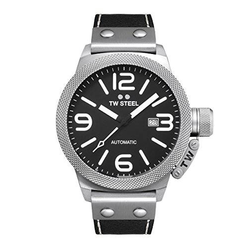 TW Steel Men's CS6 Analog Display Black Watch