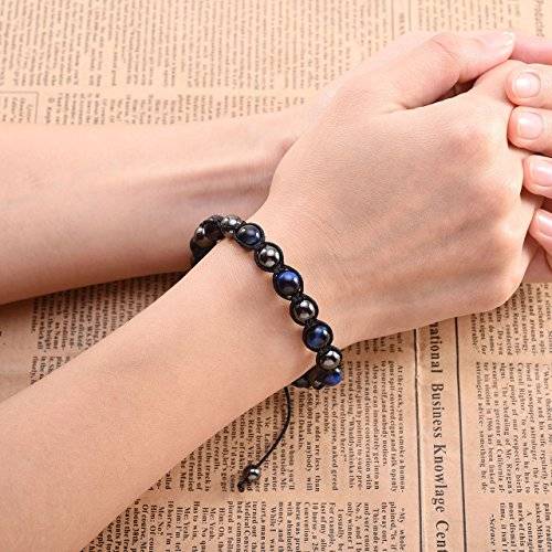 Top Plaza Natural Tiger Eye Stone Magnetic Hematite Healing Therapy Beads Lava Stone Aromatherapy E