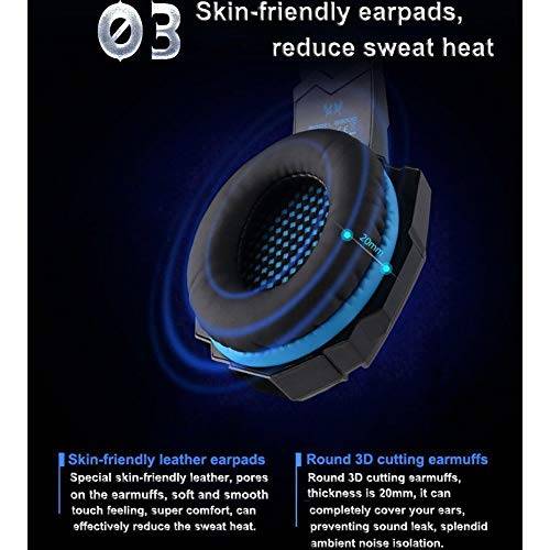 Gaming Headset for Playstation PS4 3.5mm FORTNITE Headphone for PS4, PC, Xbox One Controller ..