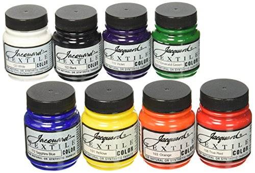 Jacquard Products JAC1000 Textile Color Fabric Paint (8 Pack), 2.25 oz, Primary & Second..