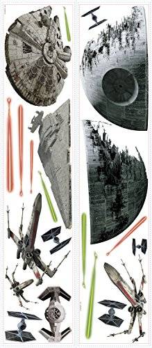 RoomMates RMK3012SCS Star Wars EP VII Spaceships P&S Wall Decals, 20 Count