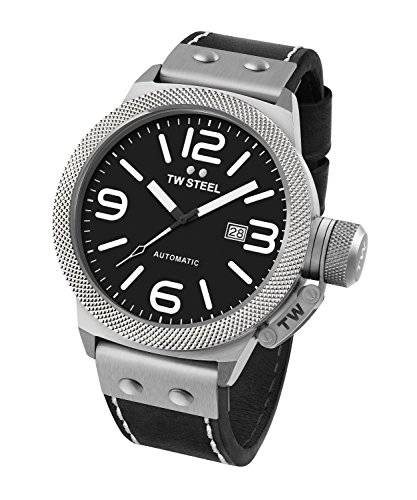 TW Steel Men's CS6 Analog Display Black Watch