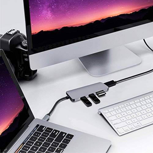 Pavlysh USB C HDMI Adapter for MacBook Pro 2016/2017/2018, 5 in 1 USB-C to HDMI Output, SD+Mi..