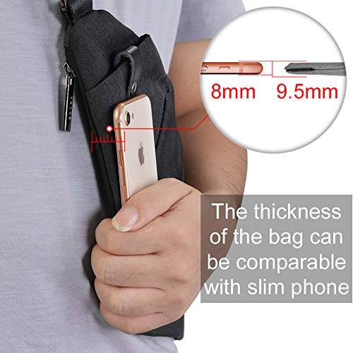 OSOCE Sling Bag Chest Shoulder Bag,Crossbody Backpack Waterproof Multipurpose Daypacks for Travel S