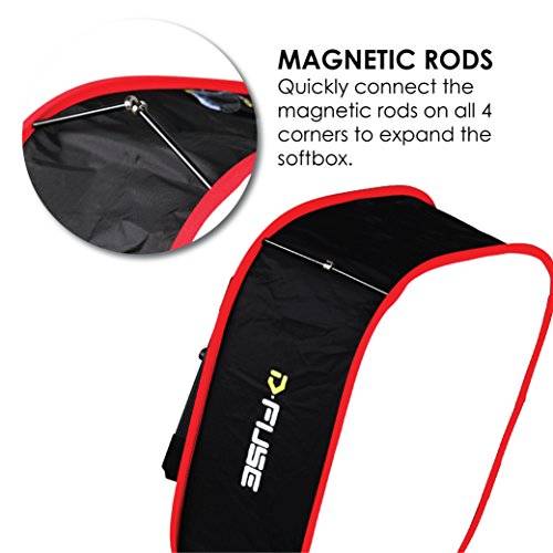 Kamerar D-Fuse Combo: Medium LED Light Panel Softbox & D-Fuse Softbox Grid, 9.25"x9.25" (DF-1M)