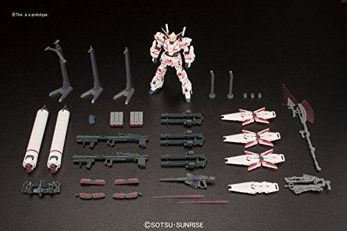 Bandai Hobby HGUC Full Armor Destroy Mode/Red Version "Gundam Unicorn" Model Kit (1/144 Scale)