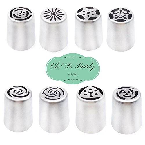 LIMITED TIME OFFER-Icing Russian piping tips nozzles for cupcakes & cookies decorating tips-BONUS x