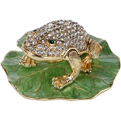 Home-X Frog Shaped Jewelry Box. Trinket Box