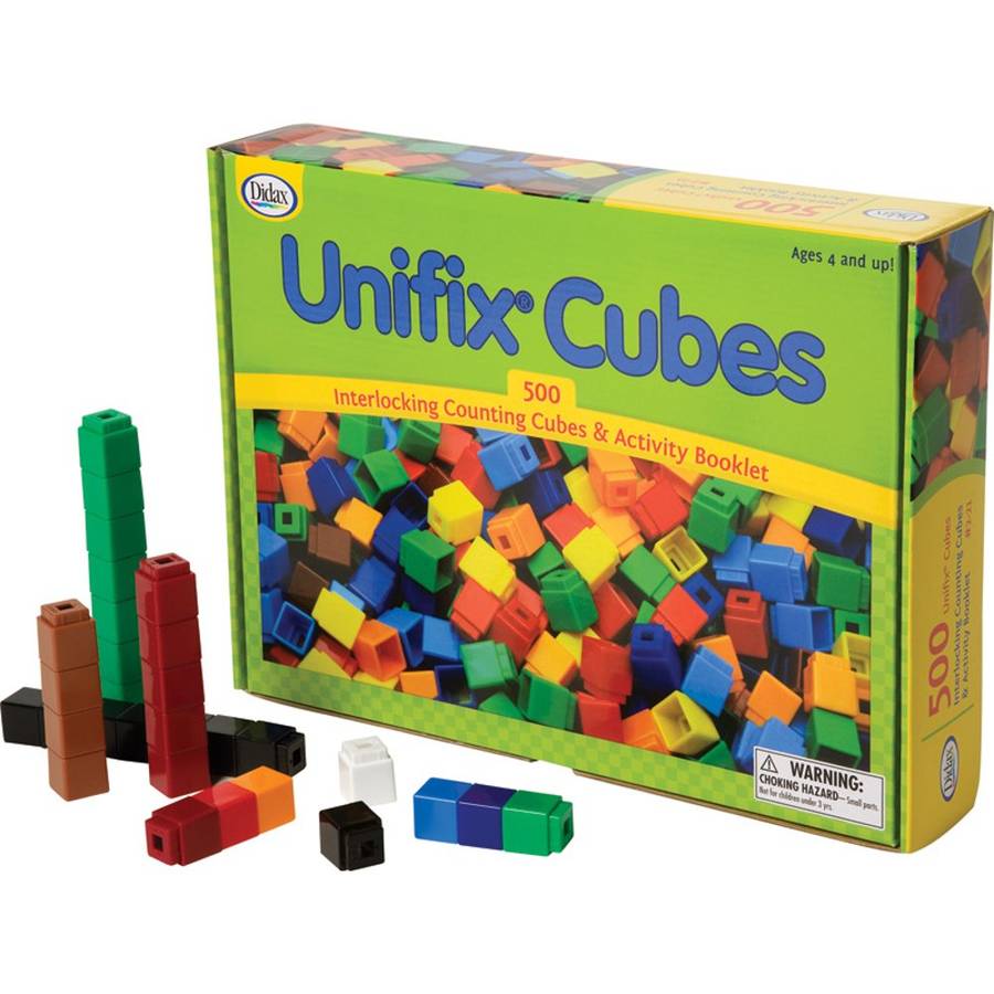 Unifix Cubes Box of 500 - Assorted Colors