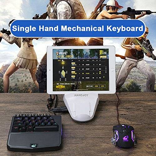 FELiCON One Handed Mechanical Gaming Keyboard RGB LED 9 Kind of Backlit Mode Single Hand Game..
