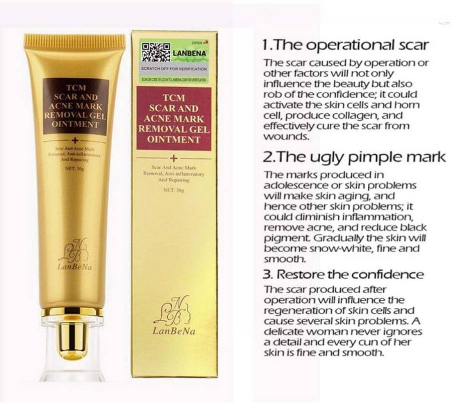 Acne Scar Removal Cream, Skin Repair Cream Scar Cream Gel Scar Treatment for Face and Body Scar Acne