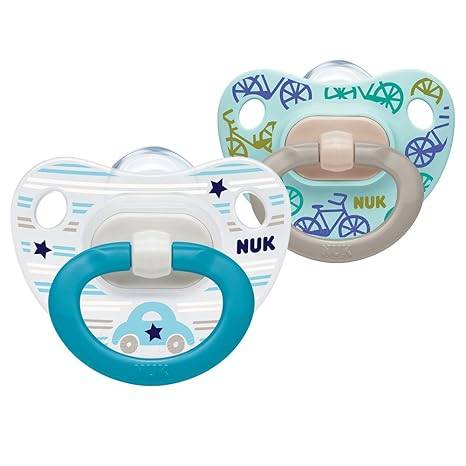 Image result for NUK HAPPY DAYS SOOTHER WITH BOX - BICYCLE/CAR (6-18 Months)