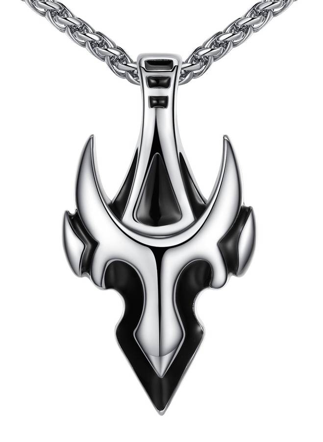 Men's Stainless Steel Arrow Tauren Shape Pendant Necklace 24" Chain ddp013