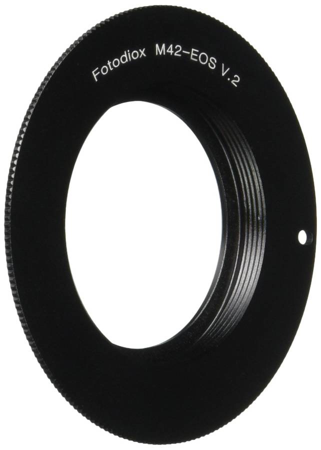 Fotodiox Lens Mount Adapter - M42 Type 2 (42mm x1 Screw Mount) Lens to Canon ...