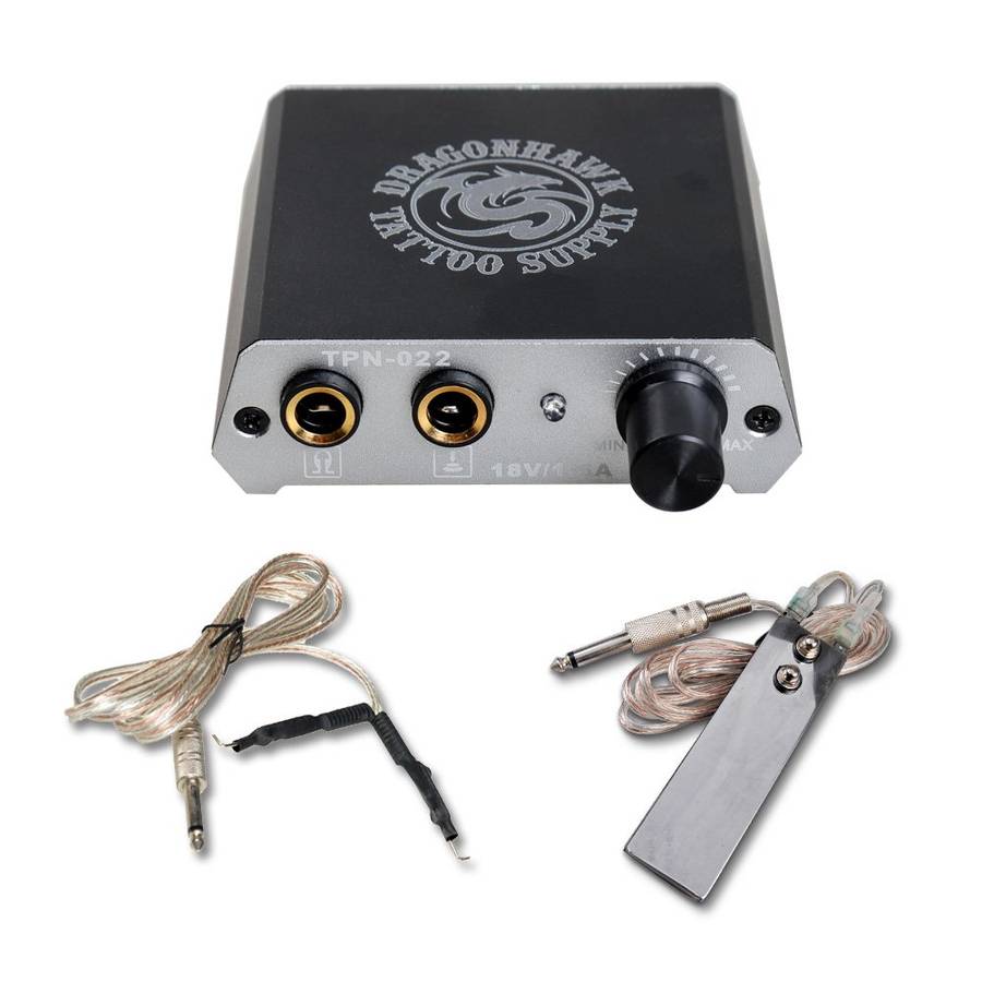 Complete Tattoo Kit Machines Color Inks Power Supply Y-017