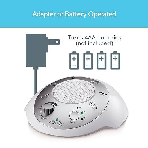 White Noise Sound Machine | Portable Sleep Therapy for Home, Office, Baby & Travel 6 Relaxing