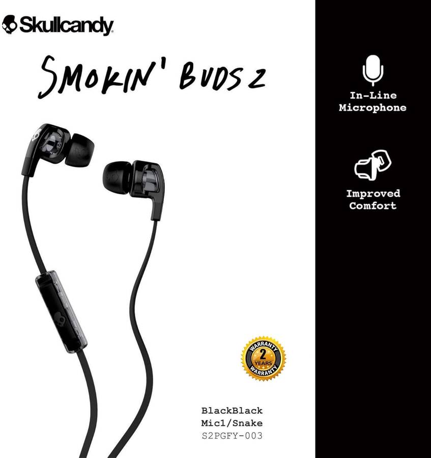 Skullcandy Smokin' Buds 2 In-Ear Earbud - Black