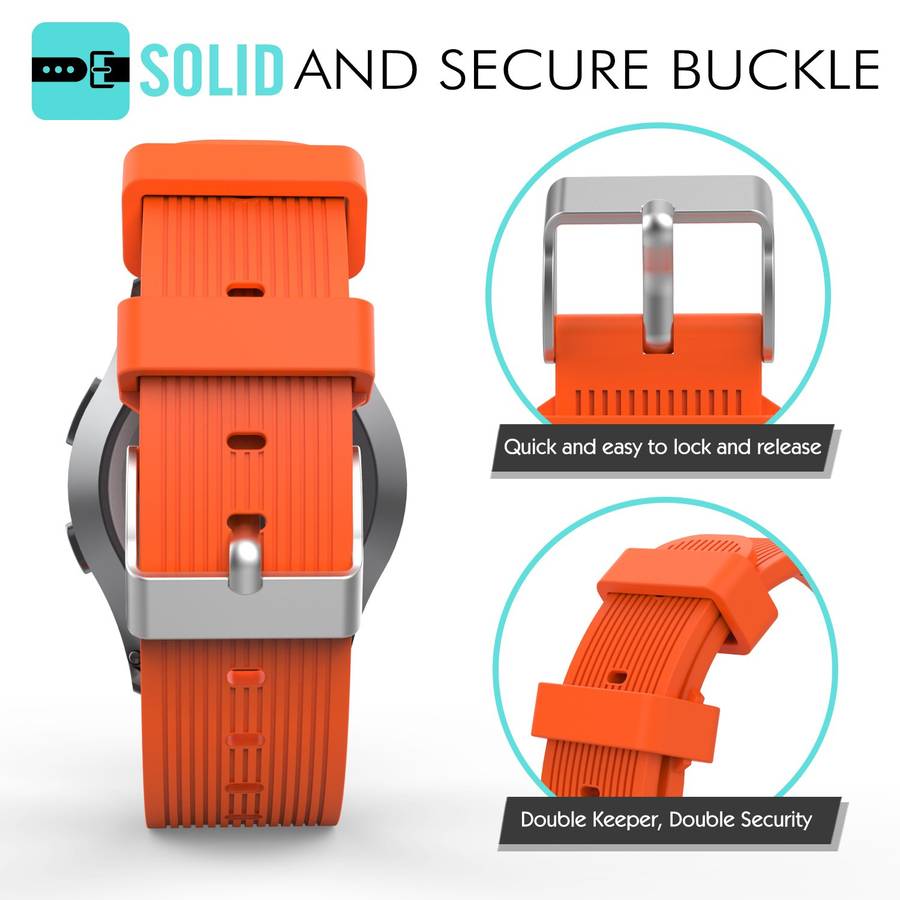 Gear S2 Classic/Gear Sport Watch Band, Soft Silicone Watch Strap for Samsung Gear S2 Classic