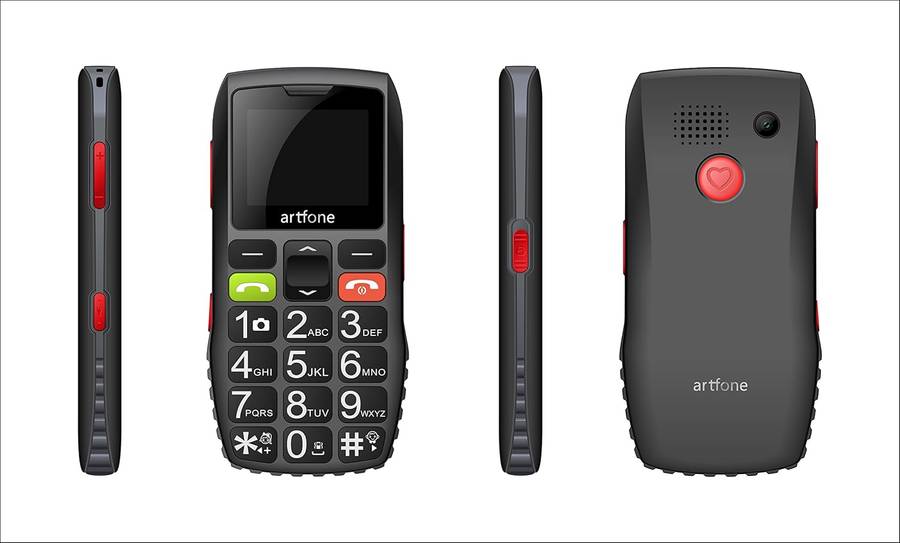 Artfone C1 Big Button Mobile Phone for Elderly, Unlocked Senior Mobile Phone With SOS Emergency Butt