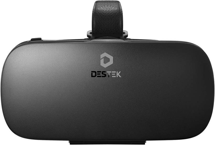 DESTEK V4 VR, 103FOV, Eye Protected HD Virtual Reality Headset wController, Touch Button for iPhon