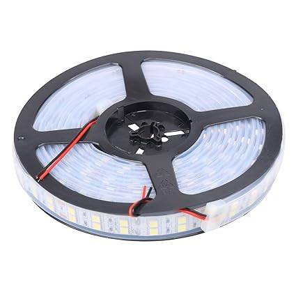 XKTTSUEERCRR Cool White Waterproof 5M 16.4ft 5050 Double Row SMD 600 leds Flexible Strip Light 12V