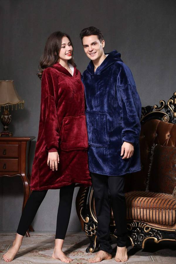 Lazy Huggle Hoodie Wearable Blanket