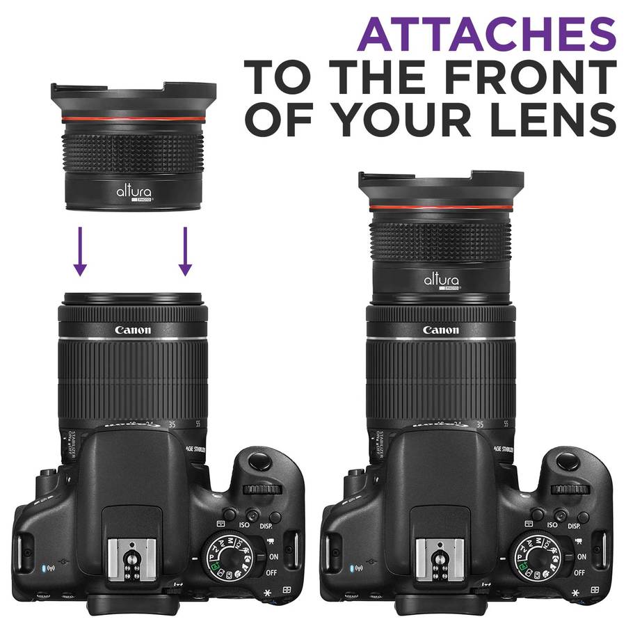 Photo 58MM 0.35x Fisheye Wide Angle Lens with Macro Close-Up Portion